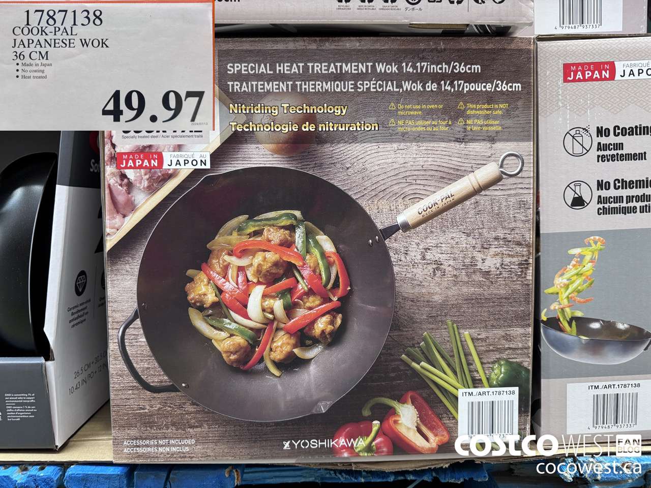 1787138 COOK-PAL JAPANESE WOK 36 CM $49.97