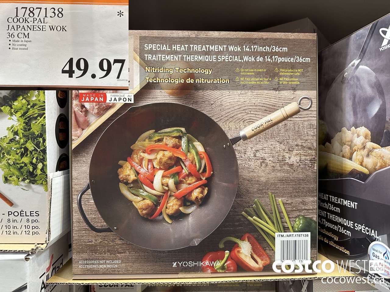 1787138 COOK-PAL JAPANESE WOK 36 CM $49.97