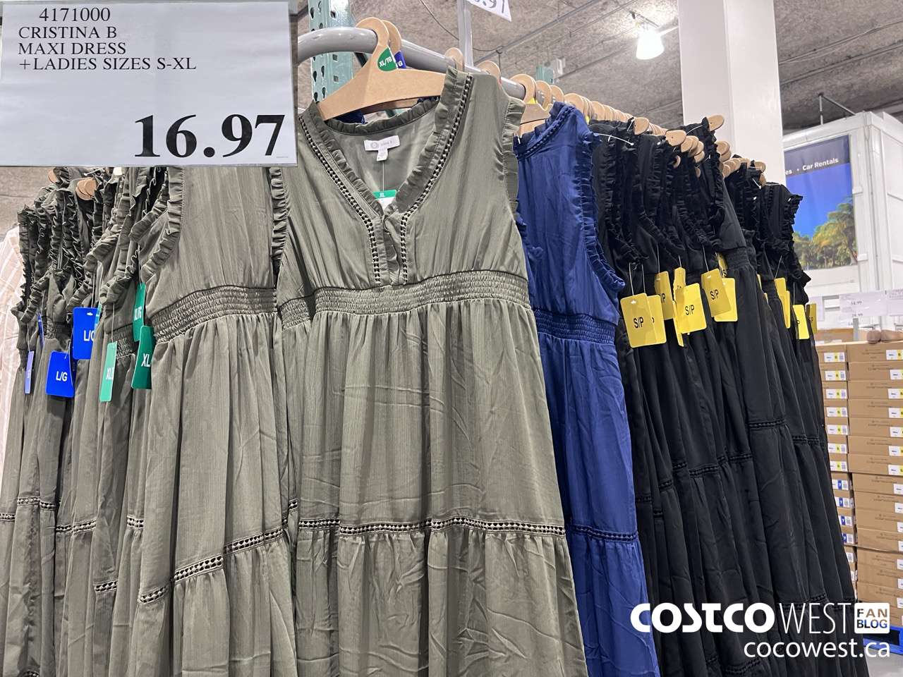 4171000 CRISTINA B MAXI DRESS LADIES SIZES S-XL $16.97