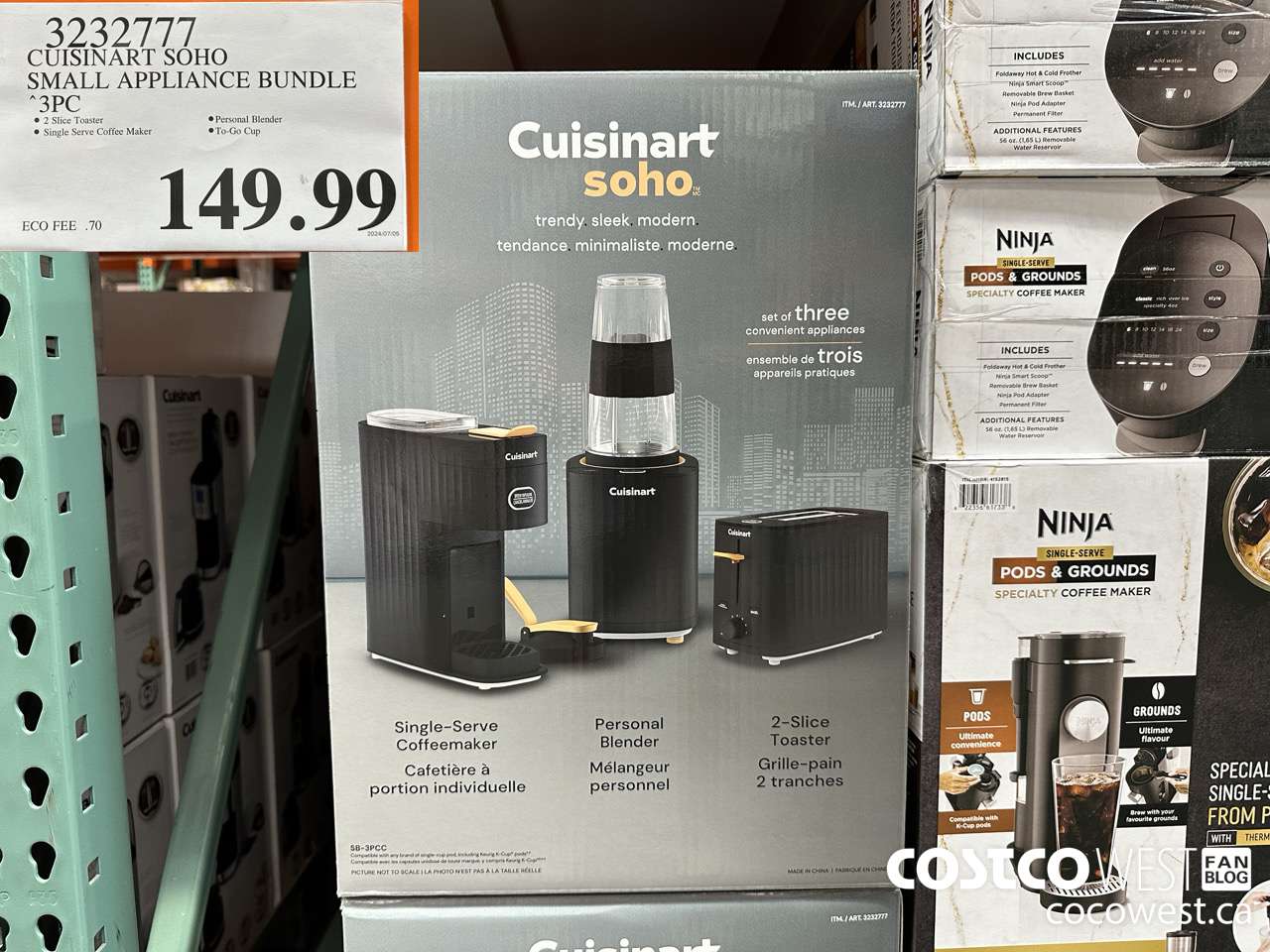 3232777 CUISINART SOHO SMALL APPLIANCE BUNDLE 3PC $149.99
