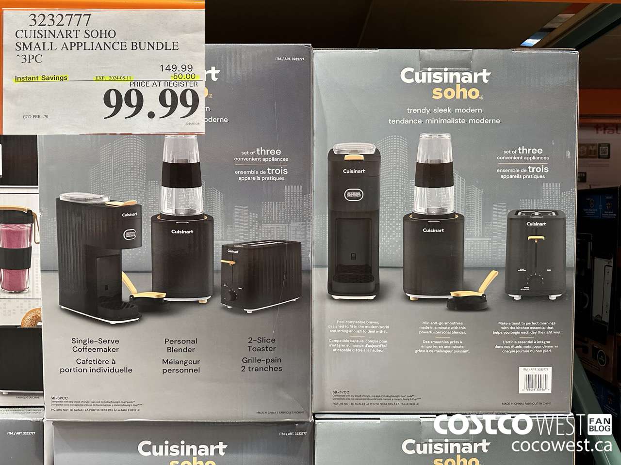 3232777 CUISINART SOHO SMALL APPLIANCE BUNDLE 3PC ($50.00 INSTANT SAVINGS EXPIRES ON 2024-08-11) $99.99