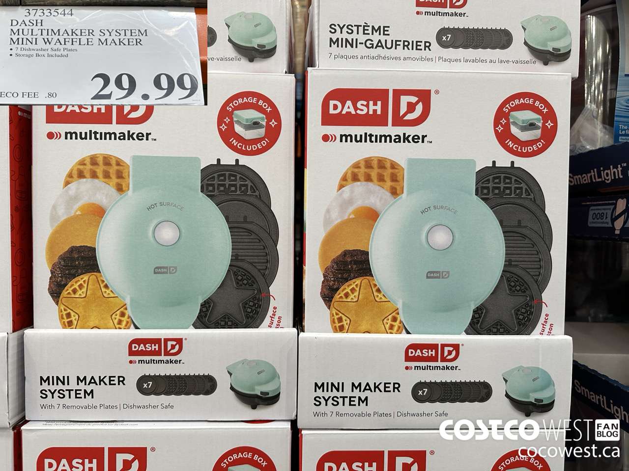 3733544 DASH MULTIMAKER SYSTEM MINI WAFFLE MAKER $29.99