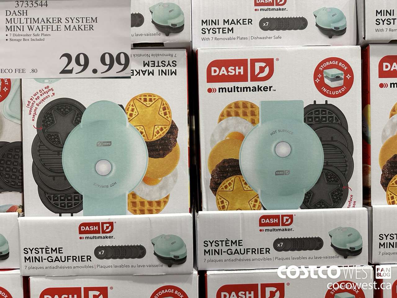 3733544 DASH MULTIMAKER SYSTEM MINI WAFFLE MAKER $29.99