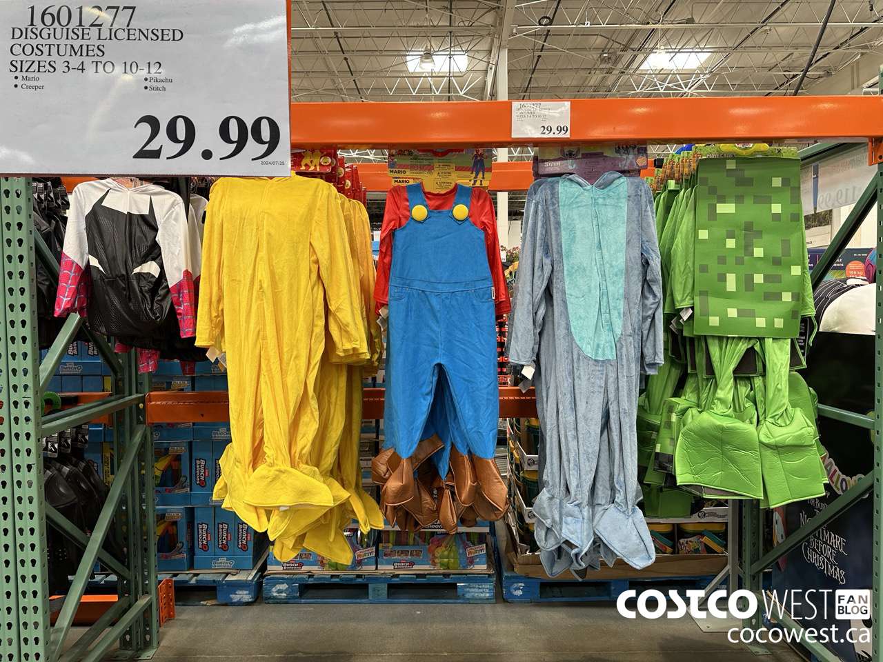 1601277 DISGUISE LICENSED COSTUMES SIZES 3-4 TO 10-12 $29.99