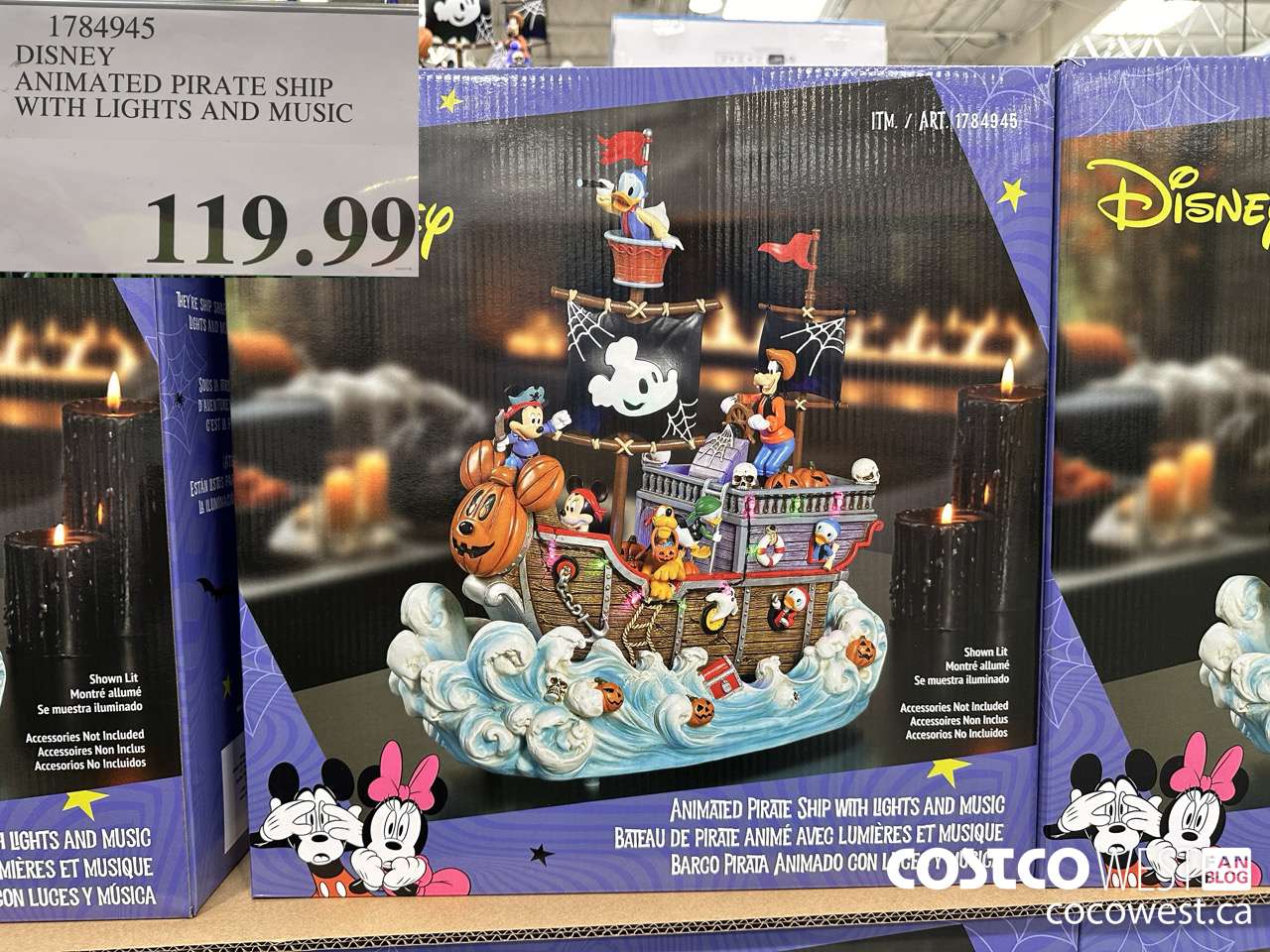 1784945 DISNEY ANIMATED PIRATE SHIP WITH LIGHTS AND MUSIC $119.99