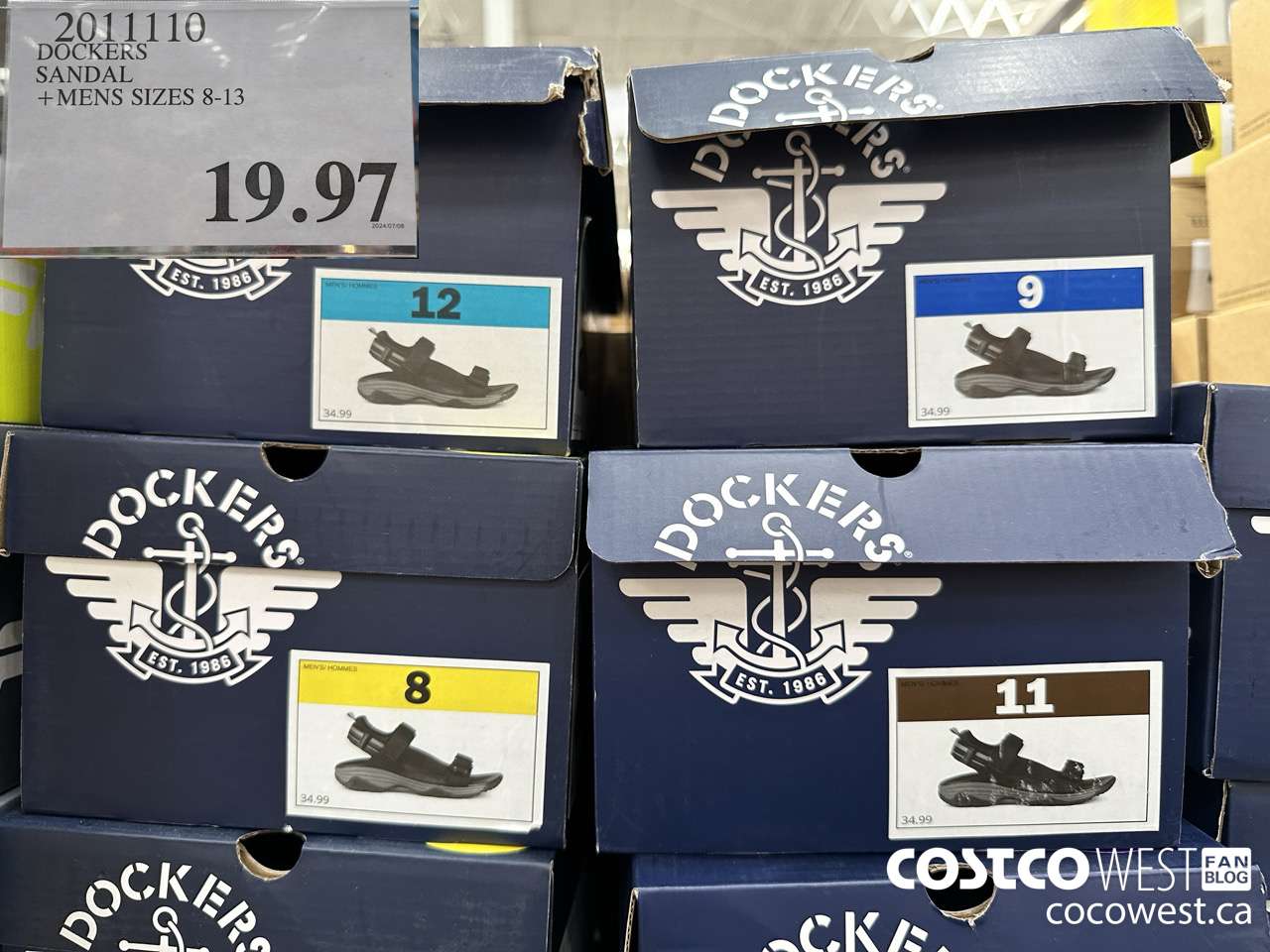 2011110 DOCKERS SANDAL MENS SIZES 8-13 $19.97