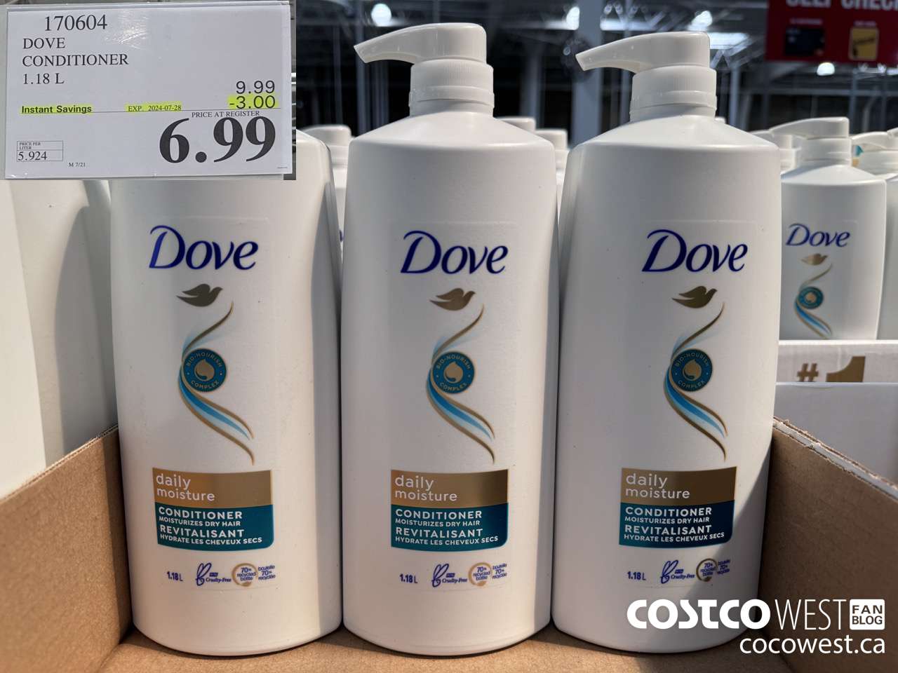 170604 DOVE CONDITIONER 1.18 L ($3.00 INSTANT SAVINGS EXPIRES ON 2024-07-28) $6.99