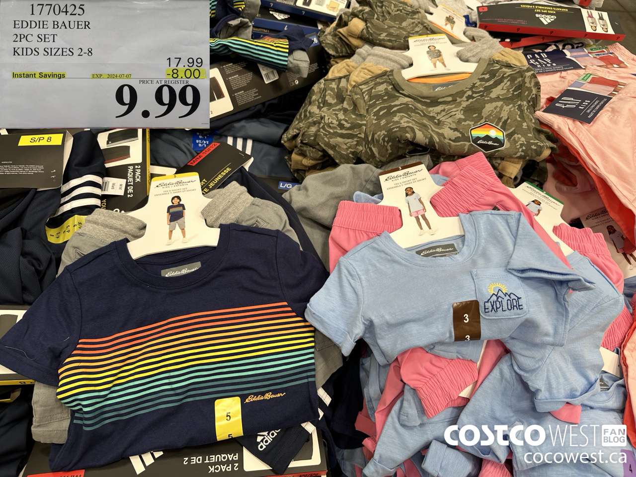 1770425 EDDIE BAUER 2PC SET KIDS SIZES 2-8 ($8.00 INSTANT SAVINGS EXPIRES ON 2024-07-07) $9.99