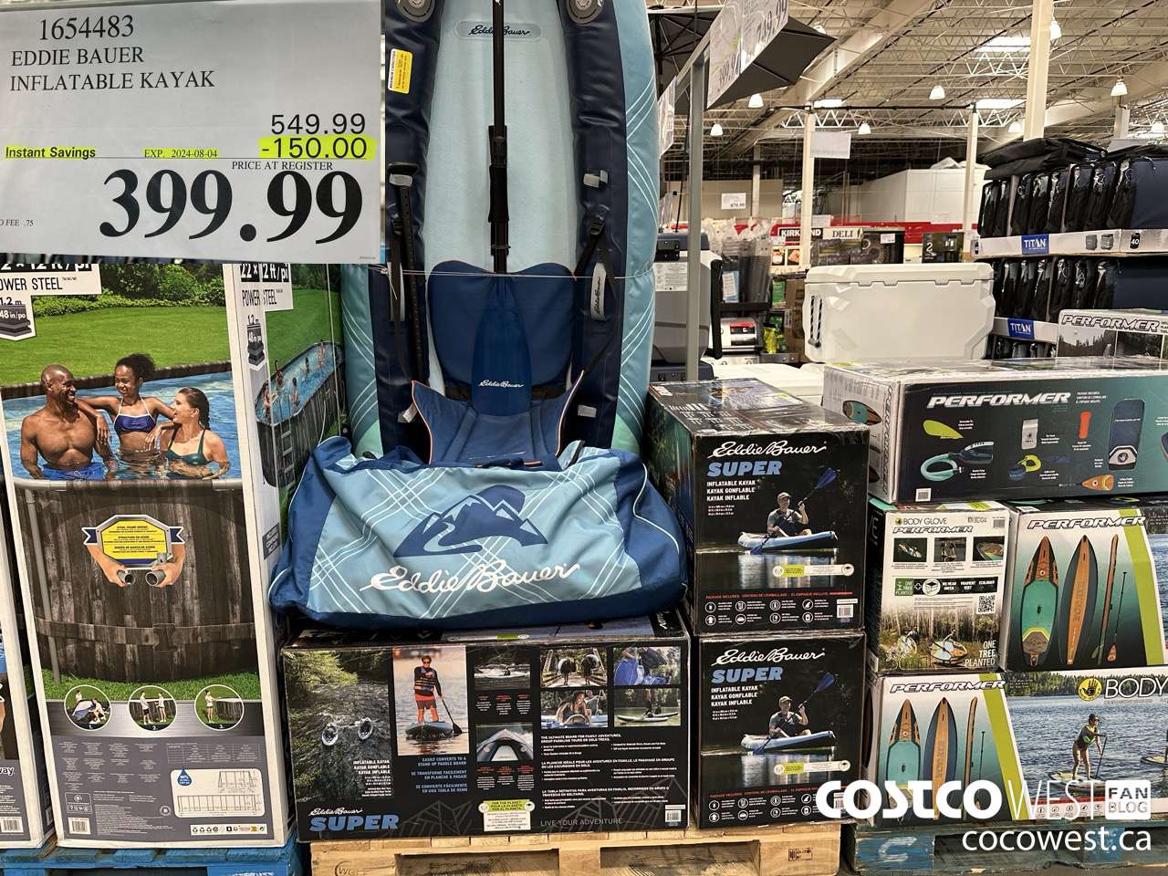 1654483 EDDIE BAUER INFLATABLE KAYAAK ($150.00 INSTANT SAVINGS EXPIRES ON 2024-08-04) $399.99