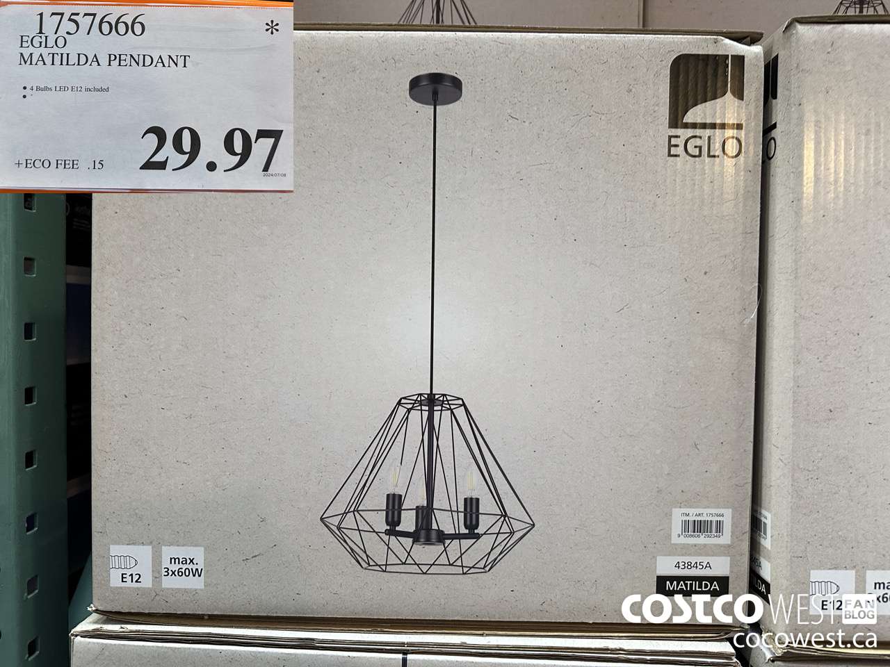 1757666 EGLO MATILDA PENDANT $29.97