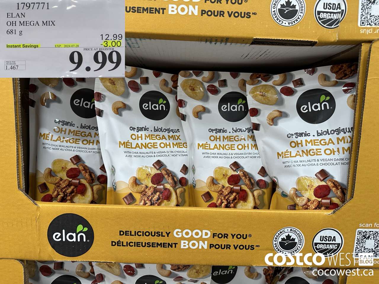 1797771 ELAN OH MEGA MIX 681G ($3.00 INSTANT SAVINGS EXPIRES ON 2024-07-28) $9.99
