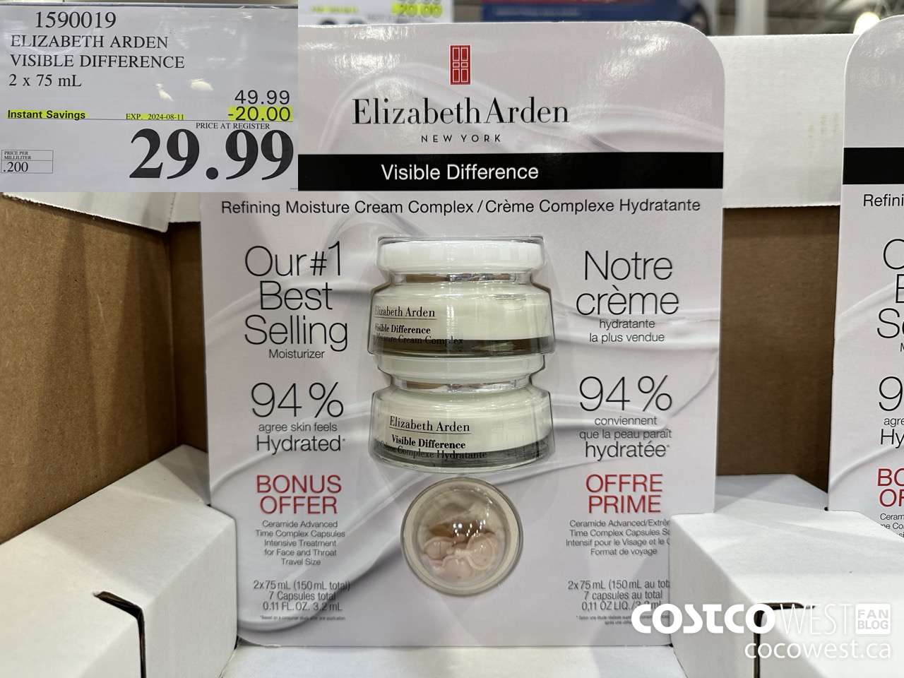 1590019 ELIZABETH ARDEN VISIBLE DIFFERENCE 2 X 75 ML ($20.00 INSTANT SAVINGS EXPIRES ON 2024-08-11) $29.99