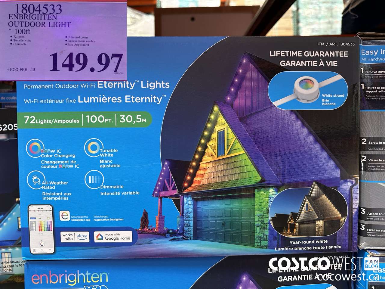 1804533 ENBRIGHTEN OUTDOOR LIGHT 100FT $149.97