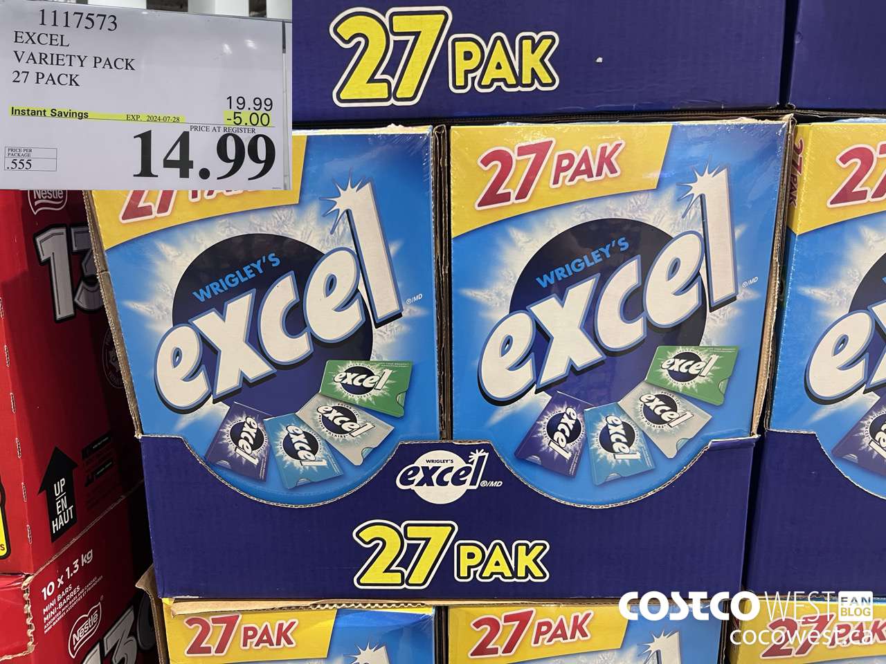 1117573 EXCEL VARIETY PACK 27 PACK ($5.00 INSTANT SAVINGS EXPIRES ON 2024-07-28) $14.99