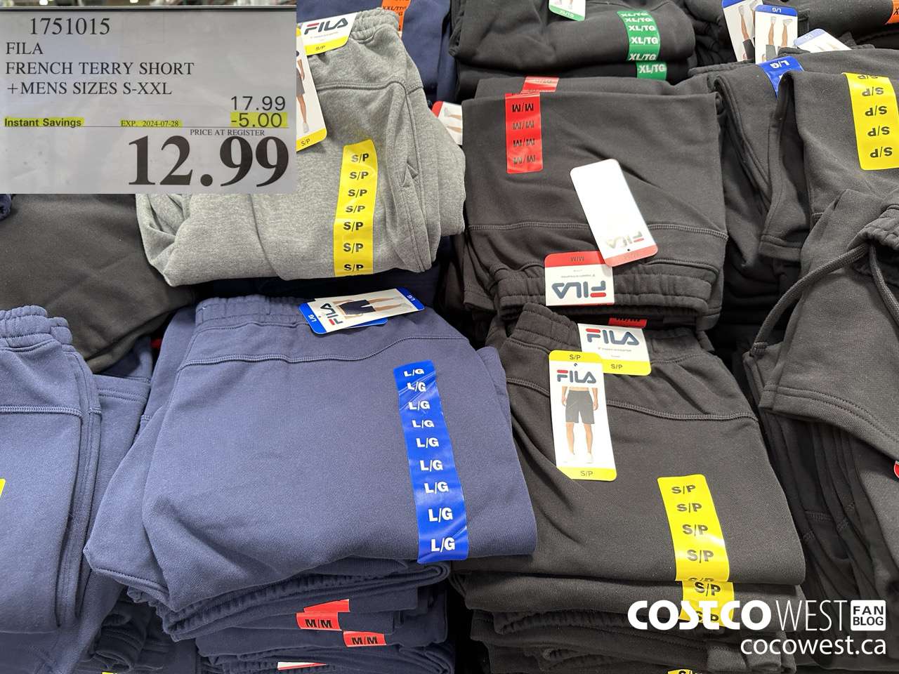 1751015 FILA FRENCH TERRY SHORT MENS SIZES S-XXL ($5.00 INSTANT SAVINGS EXPIRES ON 2024-07-28) $12.99