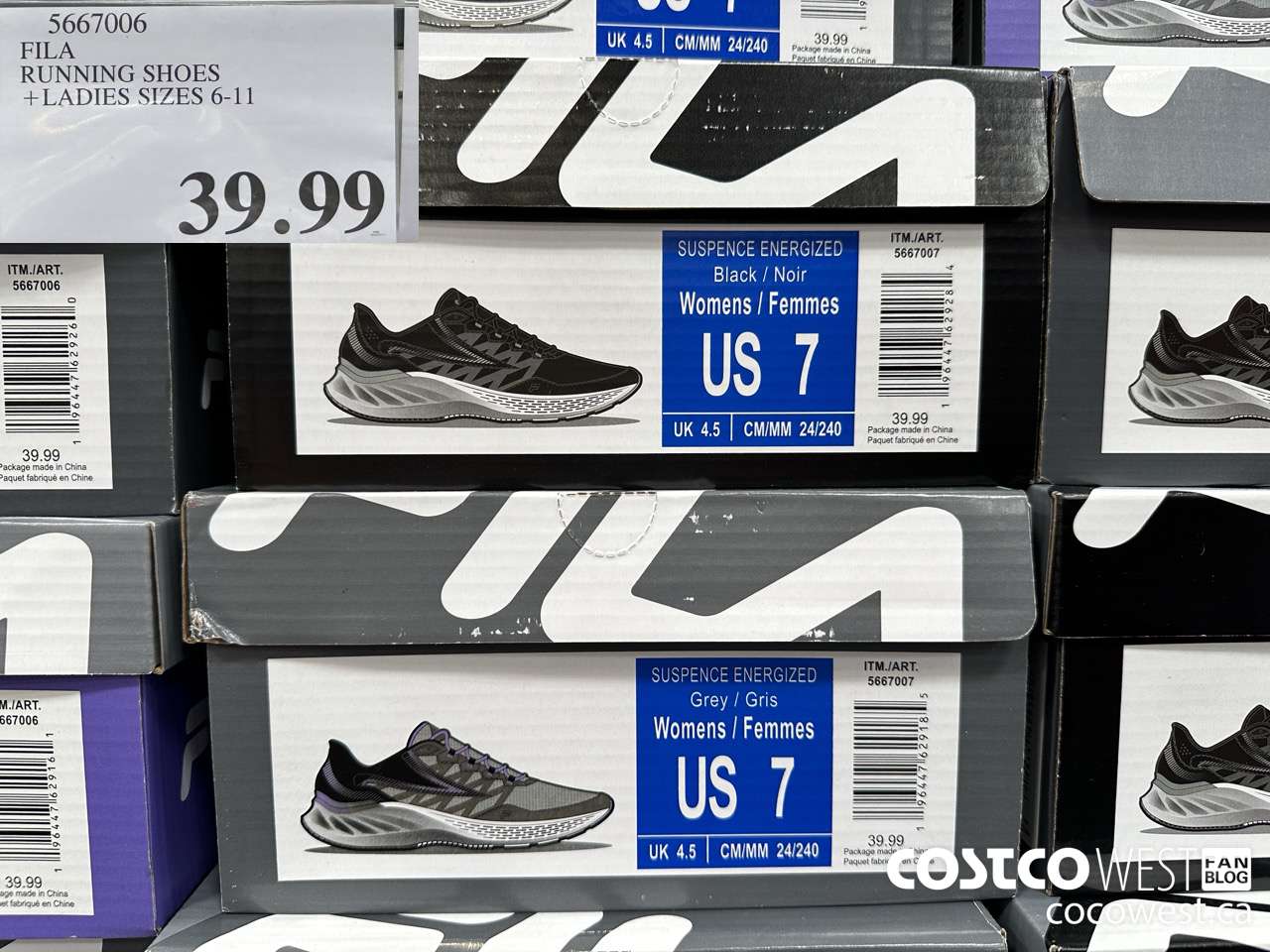 5667006 FILA RUNNING SHOES LADIES SIZES 6-11 $39.99