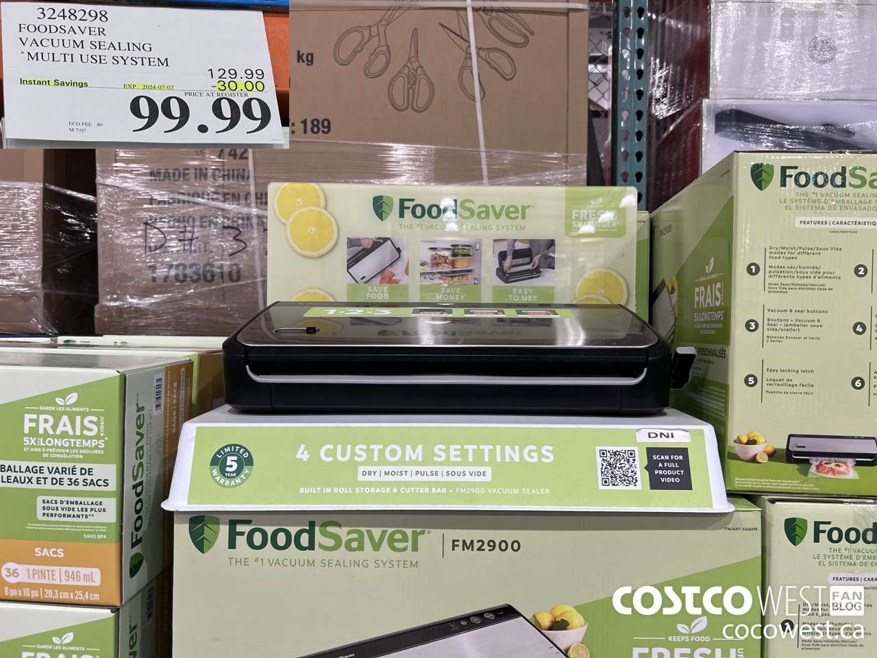 3248298 FOODSAVER VACUUM SEALING SYSTEM ($30.00 INSTANT SAVINGS EXPIRES ON 2024-07-07) $99.99