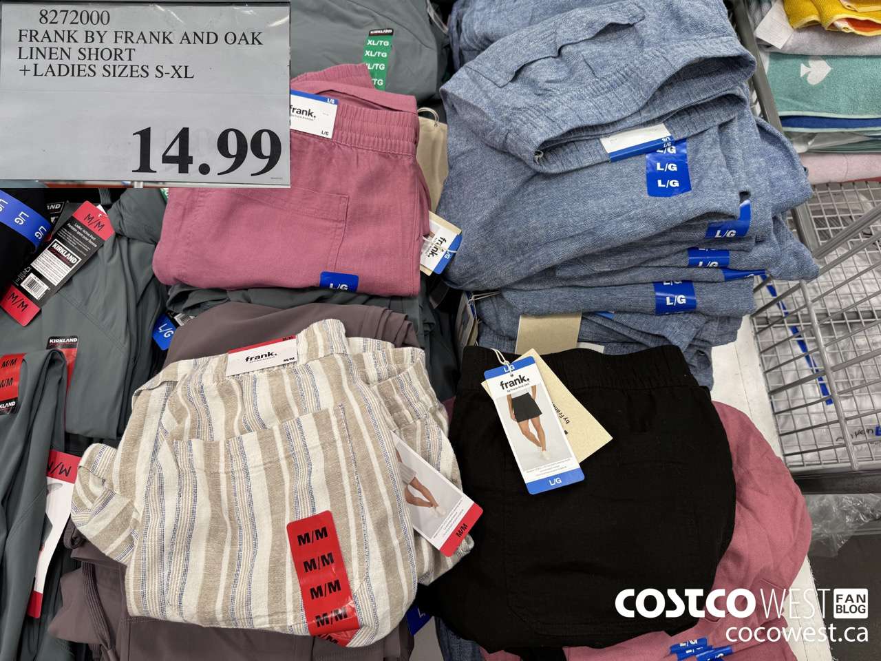 8272000 FRANK BY FRANK AND OAK LINEN SHORT LADIES SIZES S-XL $14.99