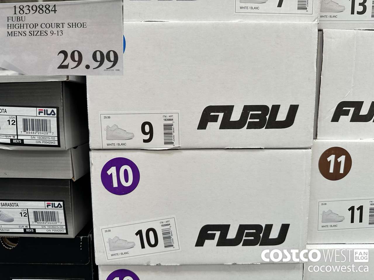 1839884 FUBU HIGHTOP COURT SHOE MENS SIZES 9-13 $29.99