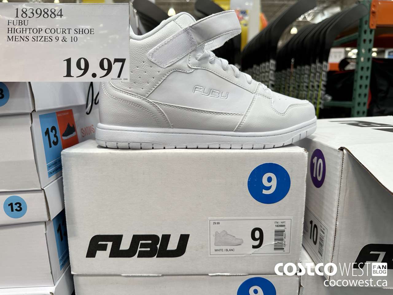 1839884 FUBU HIGHTOP COURT SHOE MENS SIZES 9 & 10 $19.97