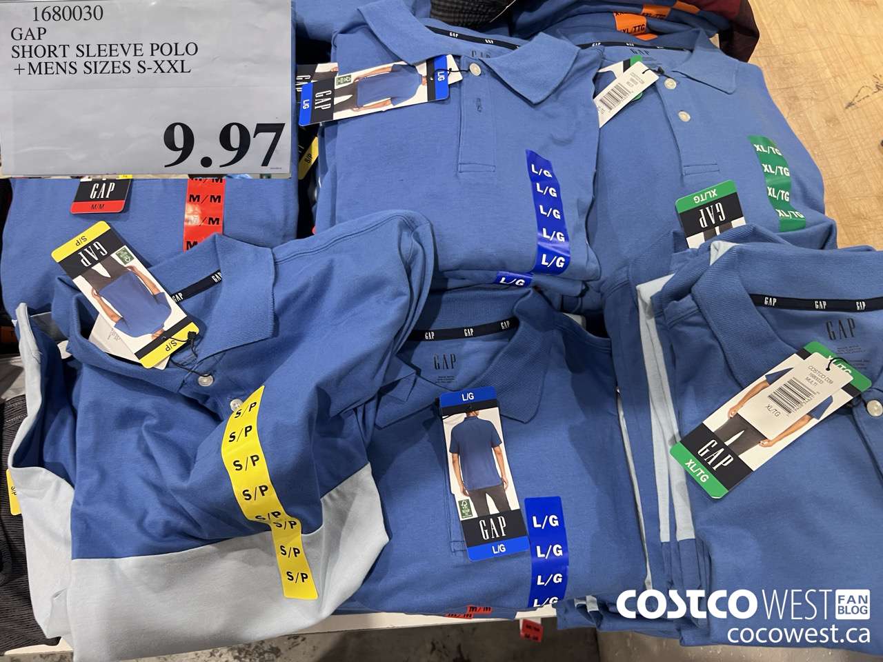 1680030 GAP SHORT SLEEVE POLO MENS SIZES S-XXL $9.97