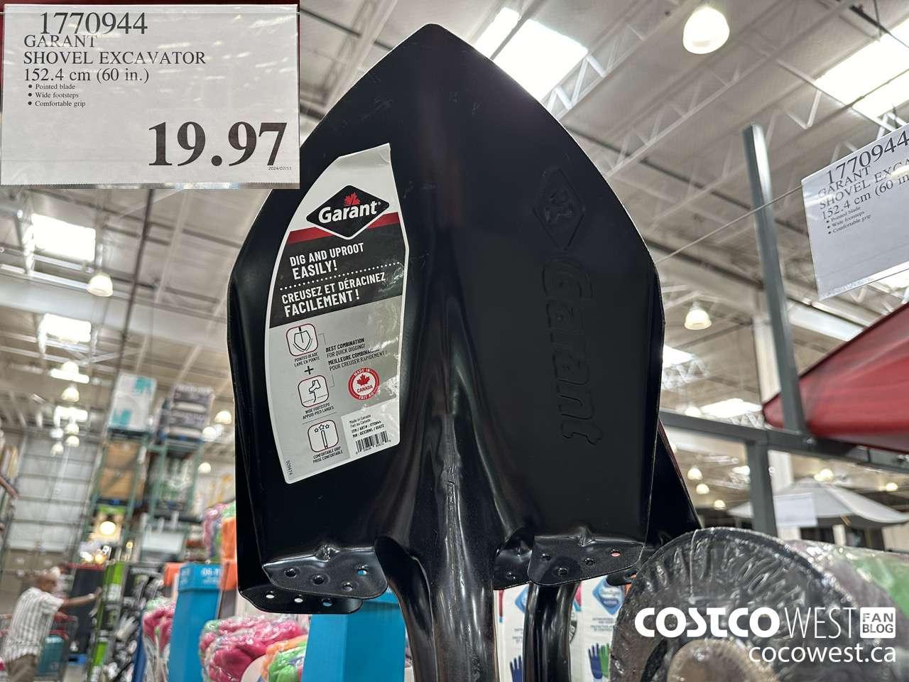 1770944 GARANT SHOVEL EXCAVATOR 152.4 CM (60 IN.) $19.97