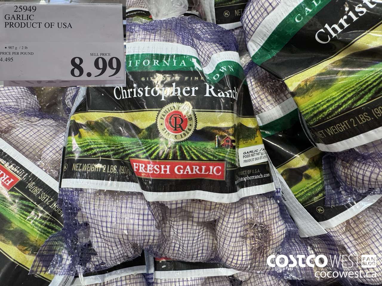 25949 GARLIC PRODUCT OF USA $8.99