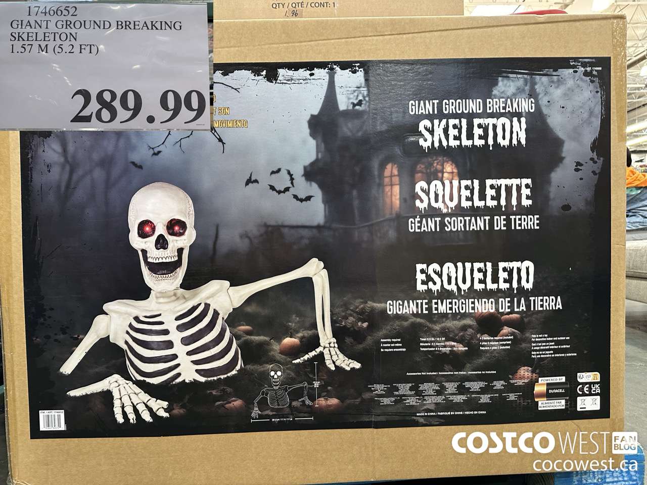 1746652 GIANT GROUND BREAKING SKELETON 1.57M (5.2FT) $289.99