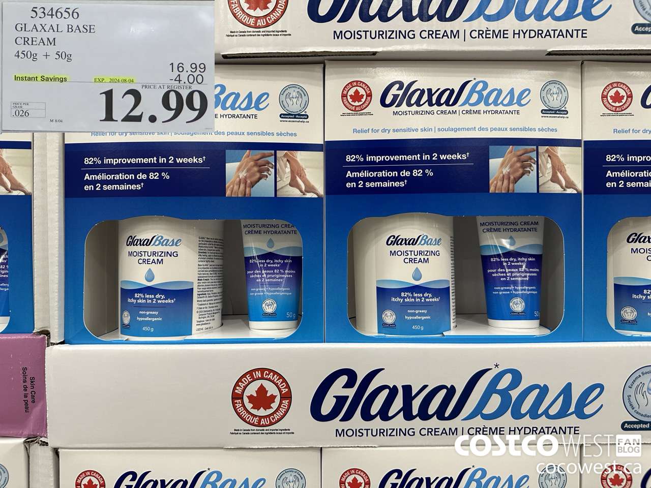 534656 GLAXAL BASE CREAM 450g + 50 g ($4.00 INSTANT SAVINGS EXPIRES ON 2024-08-04) $12.99
