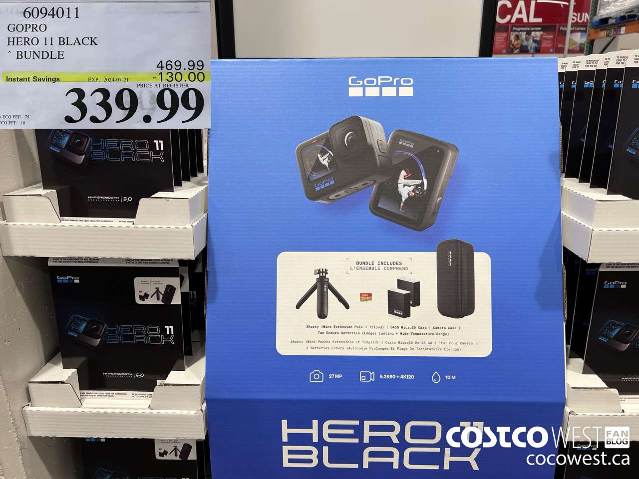 6094011 GOPRO HERO11 BLACK BUNDLE ($130.00 INSTANT SAVINGS EXPIRES ON 2024-07-21) $339.99