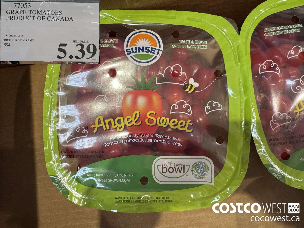 77053 GRAPE TOMATOES PRODUCT OF CANADA $5.39