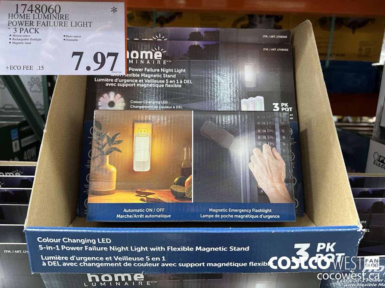 1748060 HOME LUMINIRE POWER FAILURE LIGHT 3 PACK $7.97