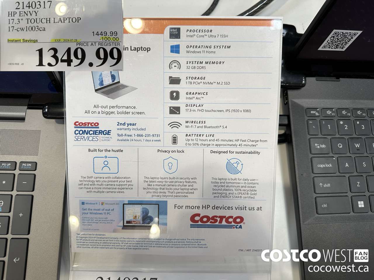 2140317 HP ENVY 17.3