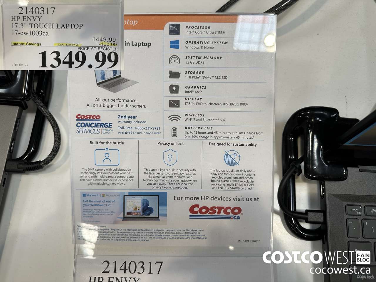 2140317 HP ENVY 17.3