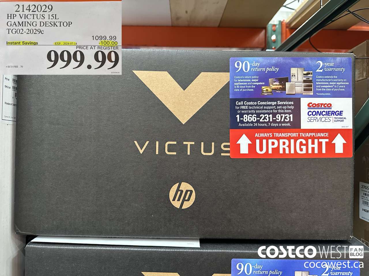2142029 HP VICTUS 15L GAMING LAPTOP TG02-2029C ($100.00 INSTANT SAVINGS EXPIRES ON 2024-07-14) $999.99
