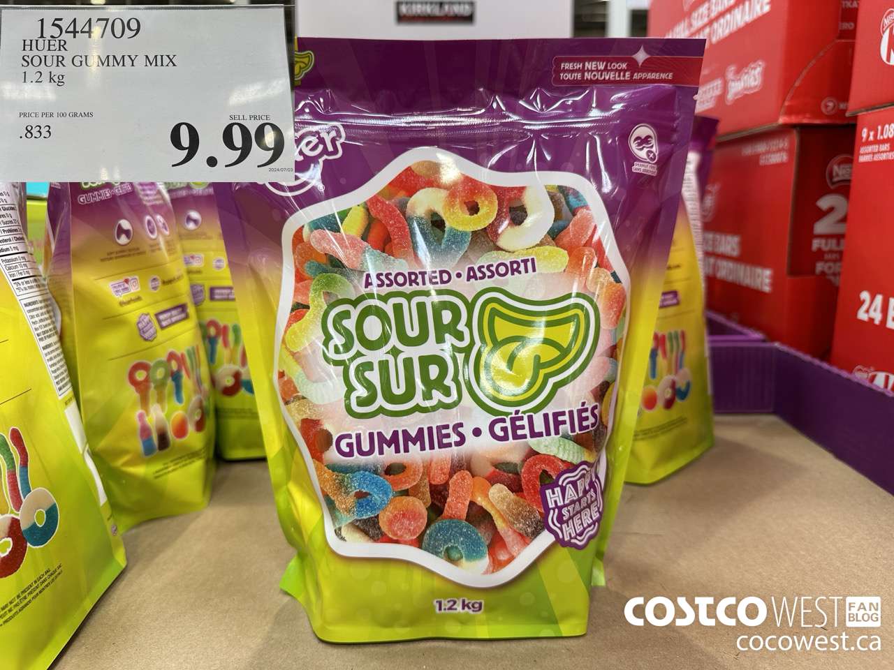 1544709 HUER SOUR GUMMY MIX 1.2 KG $9.99