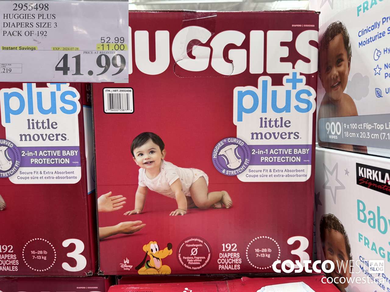 2955498 HUGGIES LITTLE MOVERS DIAPERS SIZE 3 PACK OF 192 ($11.00 INSTANT SAVINGS EXPIRES ON 2024-07-28) $41.99