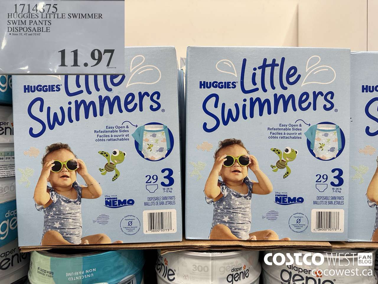 1714875 HUGGIES LITTLE SWIMMER SWIM PANTS DISPOSABLE $11.97