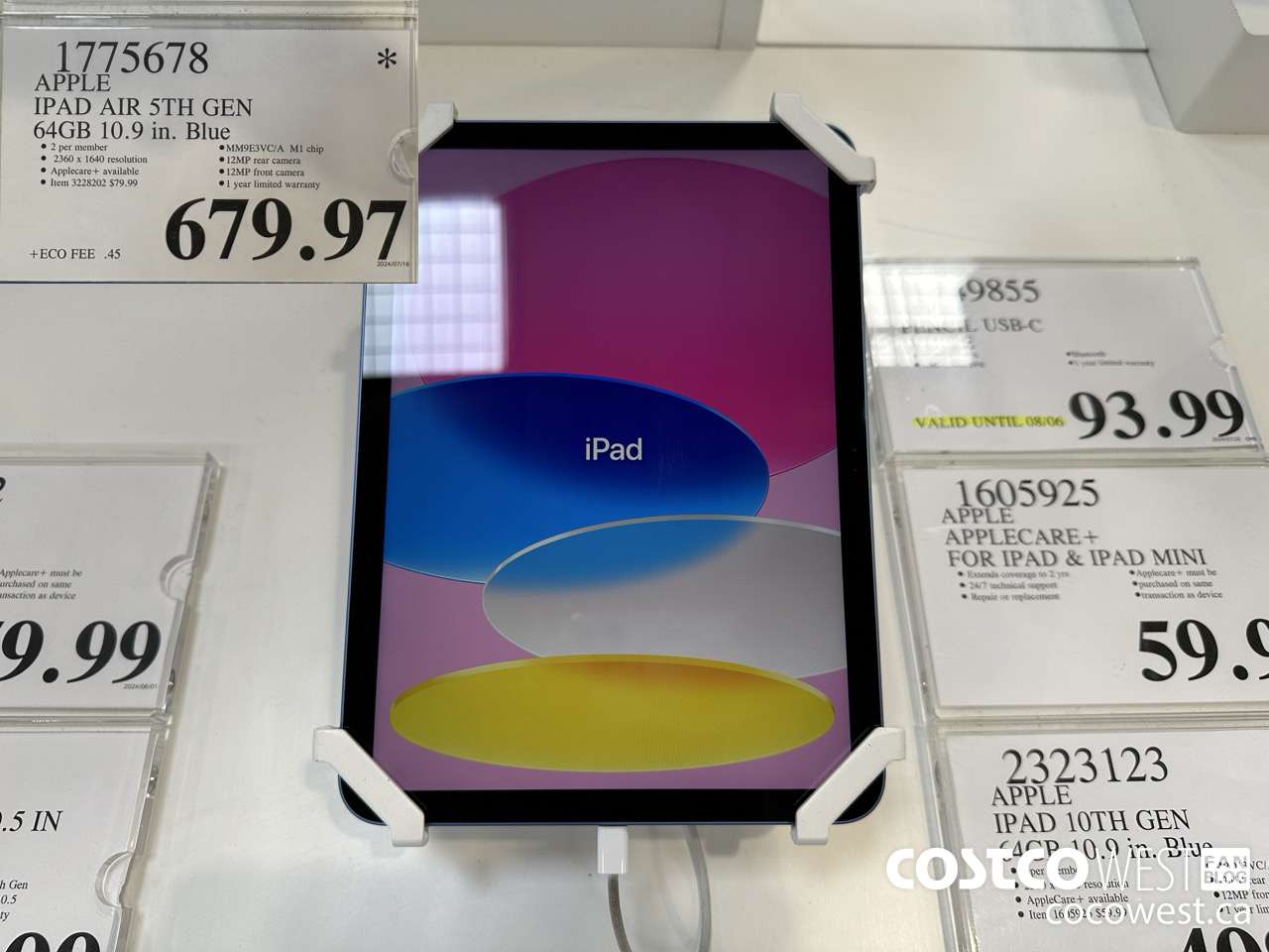 1775678 IPAD AIR 5TH GEN 64GB 10.9 IN. BLUE $679.97