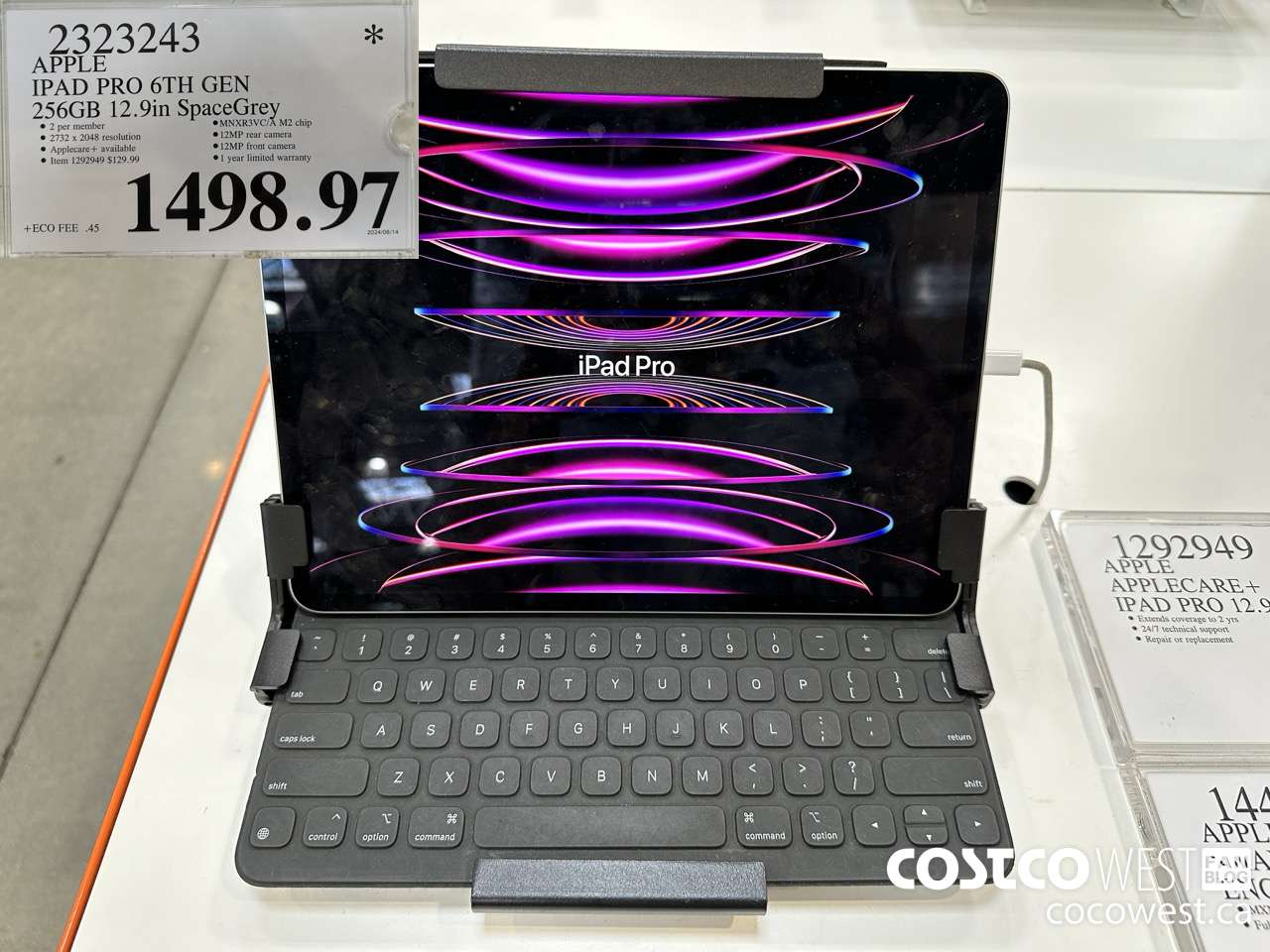 2323243 IPAD PRO 12.9 256GB SPACE GREY MNXR3VC/A $1498.97