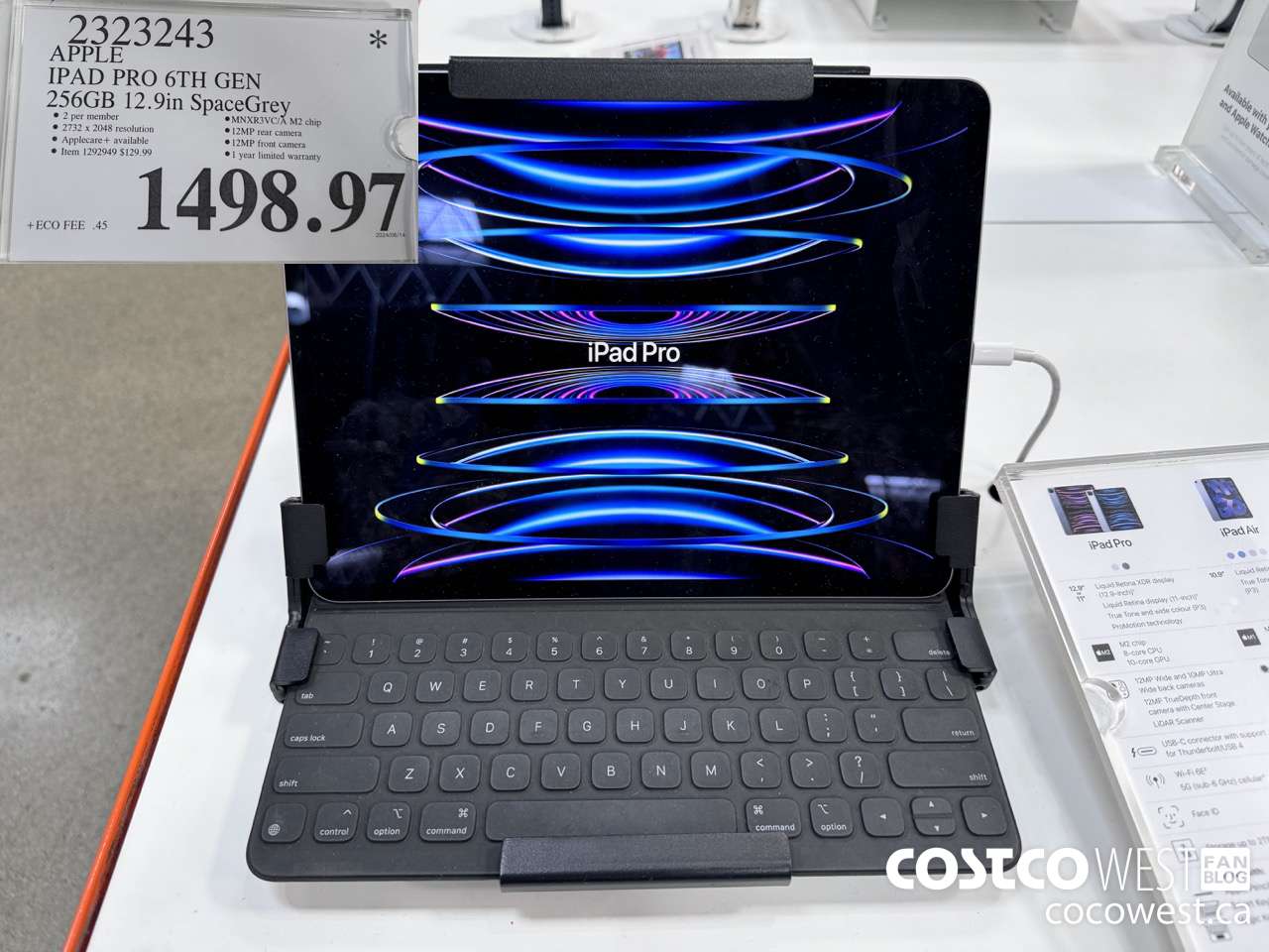 2323243 IPAD PRO 12.9 256GB SPACE GREY MNXR3VC/A $1498.97