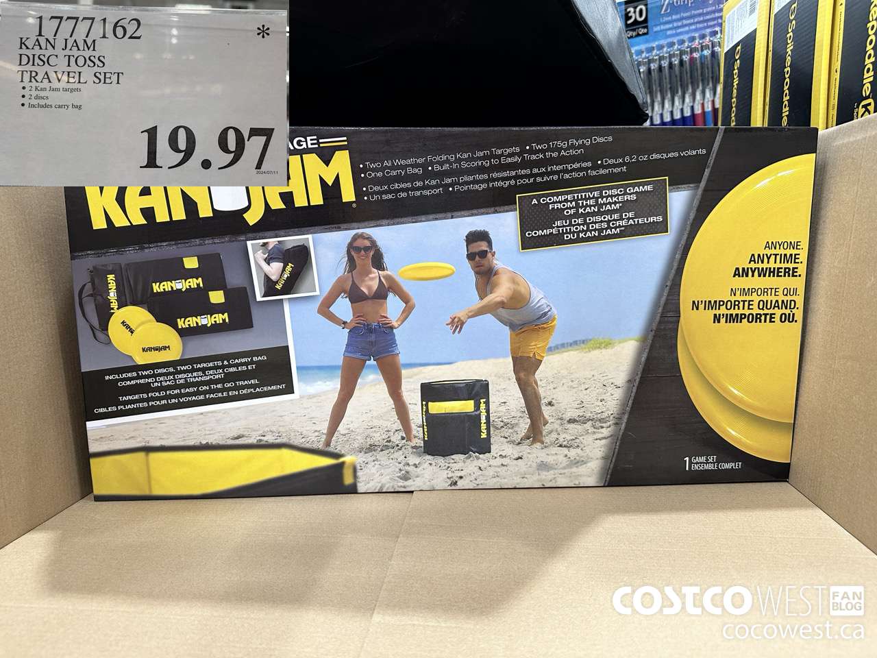 1777162 KAN JAM DISC TOSS TRAVEL SET $19.97