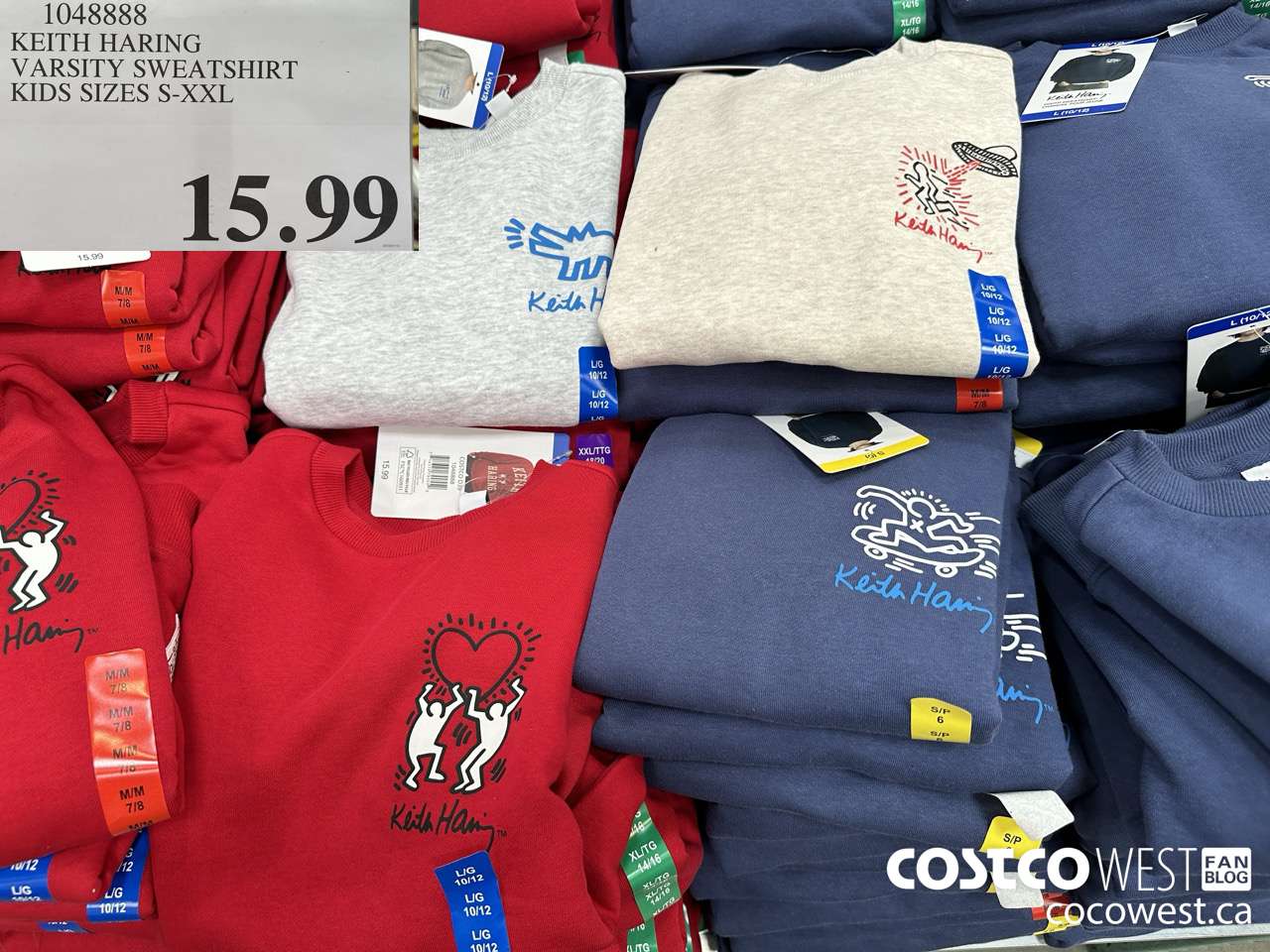 1048888 KEITH HARING VARSITY SWEATSHIRT KIDS SIZES S-XXL $15.99