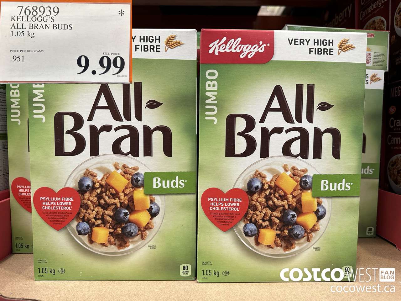 768939 KELLOGG'S ALL-BRAN BUDS 1050 G $9.99