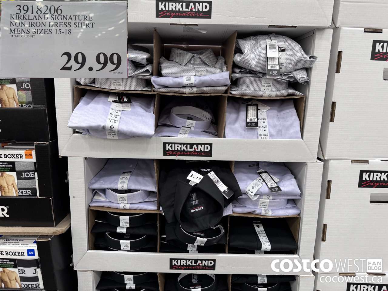 3918206 KIRKLAND SIGNATURE NON IRON DRESS SHIRT MENS SIZES 15-18 $29.99