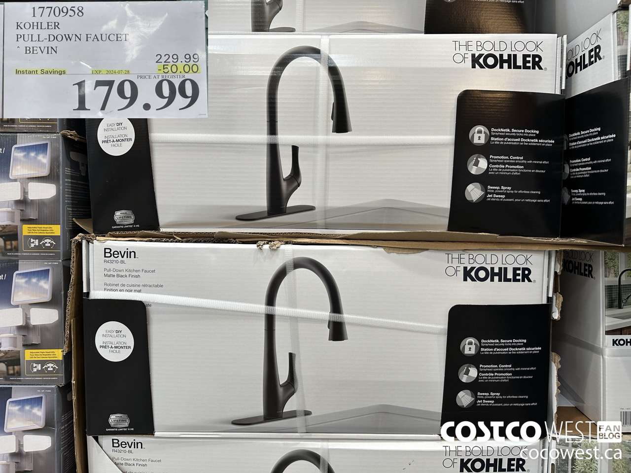 1770958 KOHLER PULL-DOWN FAUCET BEVIN ($50.00 INSTANT SAVINGS EXPIRES ON 2024-07-28) $179.99