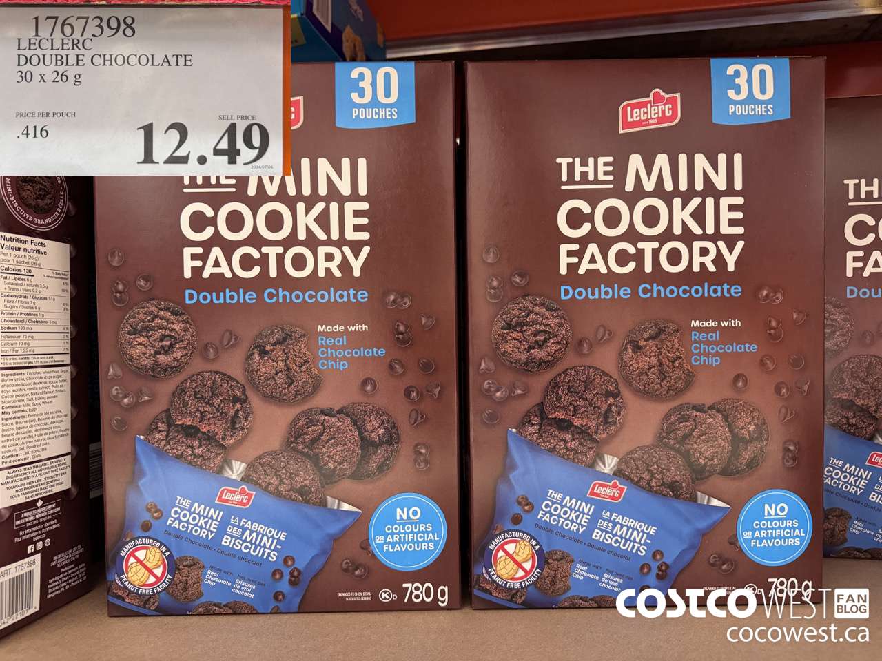 1767398 LECLERC DOUBLE CHOCOLATE 30 X 25G $12.49