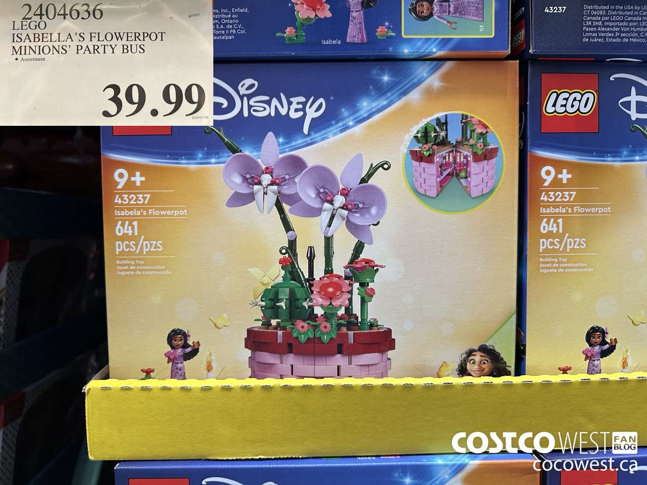 2404636 LEGO DISNEY IASEBELLA'S FLOWERPOT/MINIONS' PARTY BUS $39.99