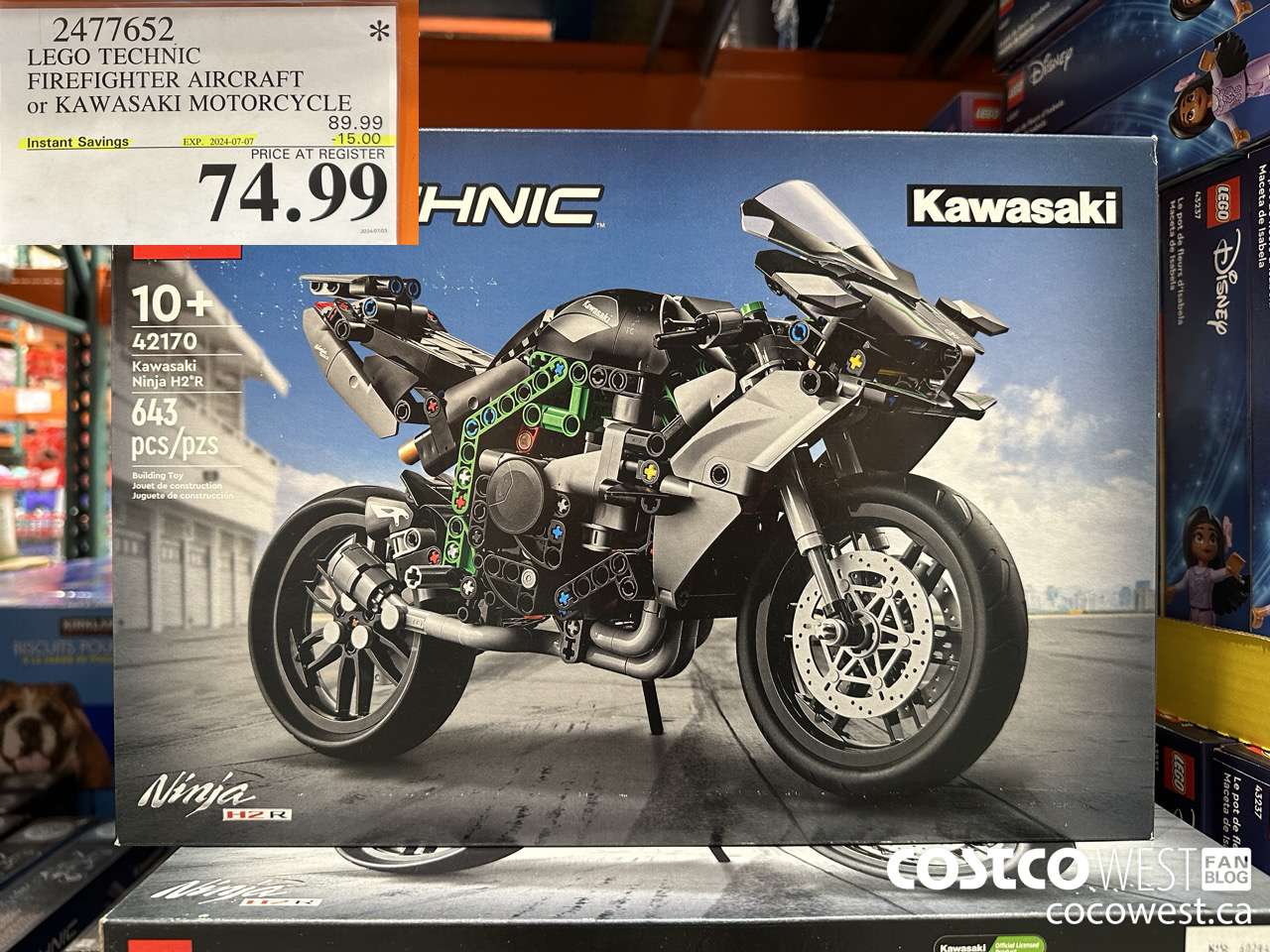 2477652 LEGO TECHNIC FIREFIGHTER AIRCRAFT OR KAWASAKI MOTORCYCLE ($15.00 INSTANT SAVINGS EXPIRES ON 2024-07-07) $74.99