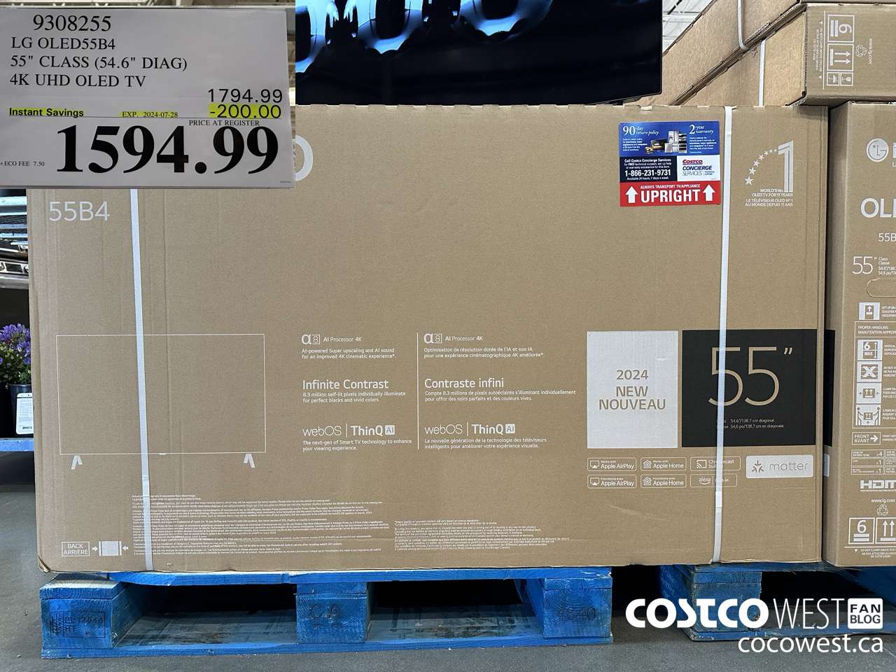 9308255 LG OLED55B4 55